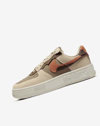 Burgundy / Khaki Nike Air Force 1 Fontanka Women's Sneakers | CA_2580