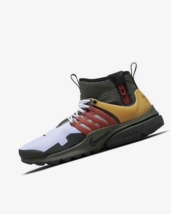 Dark Grey Green / Black Nike Air Presto Mid Utility Men's Casual Shoes | CA_2763