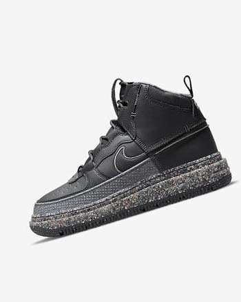 Dark Grey / Grey / Dark Grey / Black Nike Air Force 1 Men's Boots | CA_2811