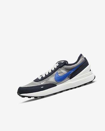 Dark Obsidian / Black / Royal Nike Waffle One Girls' Sneakers | CA_2492