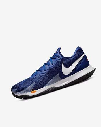 Deep Royal Blue / Orange / Black / White Nike Court Zoom Vapor Cage 4 Rafa Men's Tennis Shoes | CA_5192