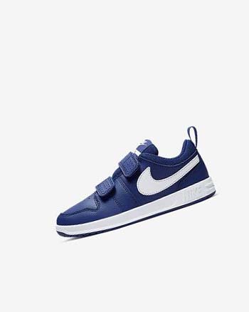 Deep Royal Blue / White Nike Pico 5 Girls' Shoes | CA_5528