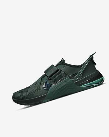 Green / Black / Turquoise / Multicolor Nike Metcon 7 FlyEase Men's Training Shoes | CA_2905