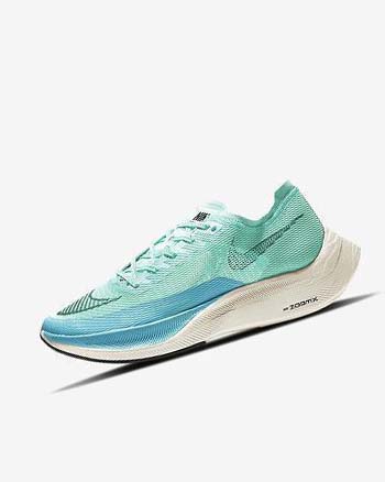 Green / Blue / White / Black Nike ZoomX Vaporfly Next% 2 Men's Running Shoes | CA_3041