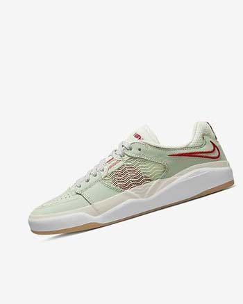 Green / Light Beige / Red Nike SB Ishod Wair Premium Men's Skate Shoes | CA_4579