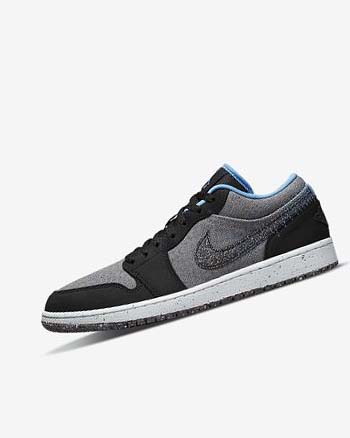 Grey / Black / Blue / Blue Nike Air Jordan 1 Low SE Men's Sneakers | CA_2365