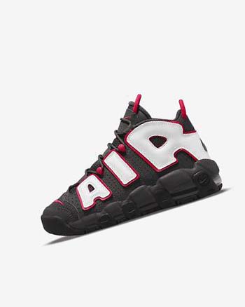 Grey / Black / Red / White Nike Air More Uptempo Boys' Basketball Shoes | CA_3144