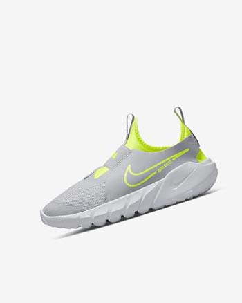 Grey / Blue Nike Flex Runner 2 Girls' Running Shoes | CA_3192