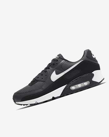 Grey / Dark Grey / Black / White Nike Air Max 90 Men's Casual Shoes | CA_2268