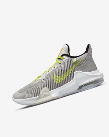 Grey / Green Nike Air Max Impact 3 Men's Basketball Shoes | CA_2292