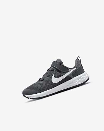 Grey / Grey / White Nike Revolution 6 Boys' Running Shoes | CA_4759