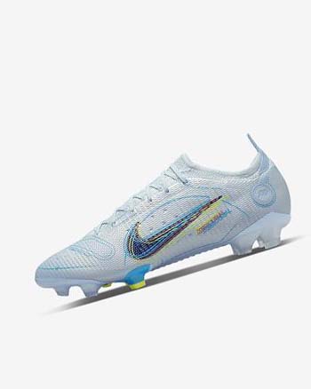 Grey / Light Blue / Blue / Blue Nike Mercurial Vapor 14 Elite FG Men's Soccer Cleats | CA_2584