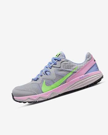 Grey / Light Blue / Pink / Green Nike Juniper Trail Women's Trail Running Shoes | CA_2922
