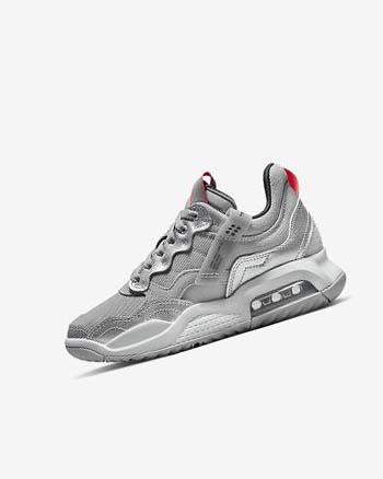 Grey / Metal Silver / Platinum / Black Nike Jordan MA2 Boys' Basketball Shoes | CA_4646