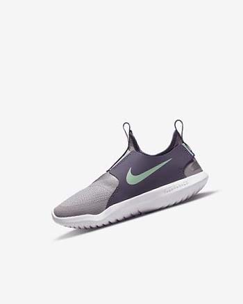 Grey / Purple / Mint Nike Flex Runner Girls' Shoes | CA_4962