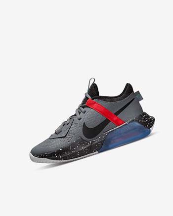 Grey / Red / Turquoise / Black Nike Air Zoom Crossover Boys' Basketball Shoes | CA_5208