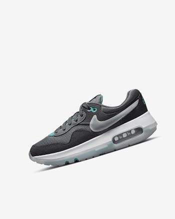Grey / Turquoise / Dark Grey / Black Nike Air Max Motif Boys' Shoes | CA_2930