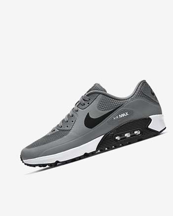 Grey / White / Black Nike Air Max 90 G Women's Golf Shoes | CA_2562