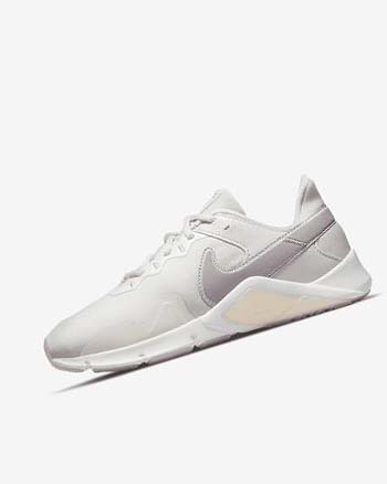 Grey / White / Metal Nike Legend Essential 2 Premium Women's Training Shoes | CA_2714