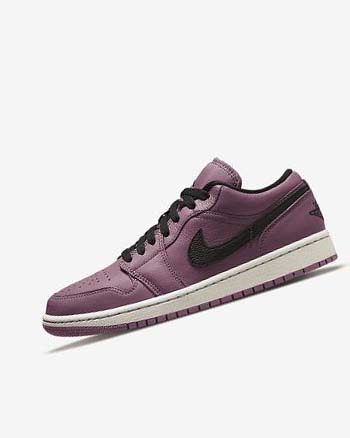 Light Beige / Black Nike Air Jordan 1 Low SE Women's Sneakers | CA_3166