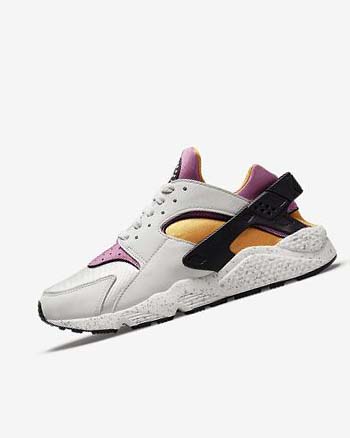 Light Beige / Gold / Black / Pink Nike Air Huarache Men's Sneakers | CA_2396