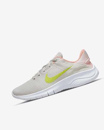 Light Beige / Red / Green Nike Flex Experience Run 11 Next Nature Women's Running Shoes | CA_2564