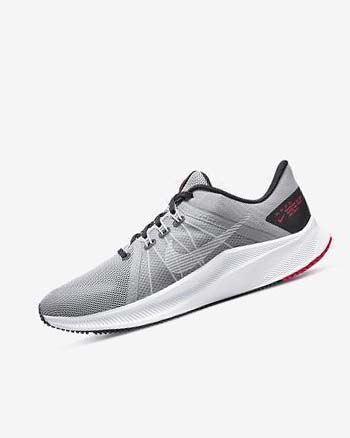 Light Grey / Black / Red / White Nike Quest 4 Men's Running Shoes | CA_2757