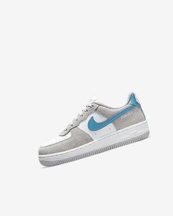 Light Grey / White / Light Grey Nike Force 1 LV8 Boys' Shoes | CA_5195