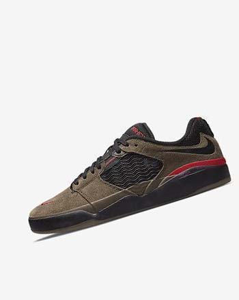 Light Olive / Light Olive / Red / Black Nike SB Ishod Wair Men's Skate Shoes | CA_2987
