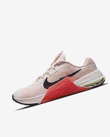 Light Pink / Light Green / Purple Nike Metcon 7 Women's Training Shoes | CA_4844