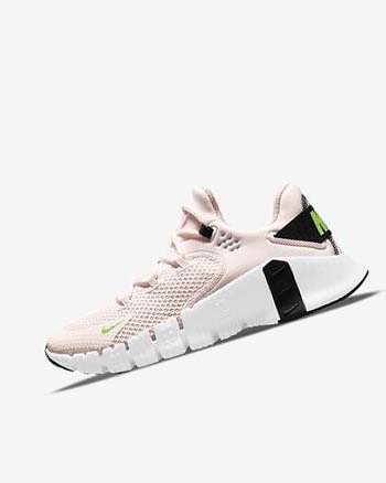 Light Pink / White / Black / Green Nike Free Metcon 4 Women's Training Shoes | CA_1174