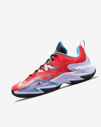 Light Red / Blue / Purple / Black Nike Jordan One Take 3 Men's Basketball Shoes | CA_2895