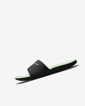 Mint / Metal Red Brown Nike Kawa Girls' Slides | CA_3288