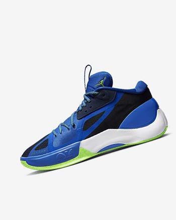 Navy / Blue / White / Green Nike Jordan Zoom Separate Men's Basketball Shoes | CA_4945