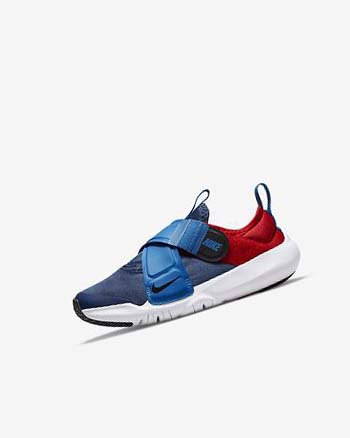 Navy / Light Blue / Red / Black Nike Flex Advance Boys' Shoes | CA_1200