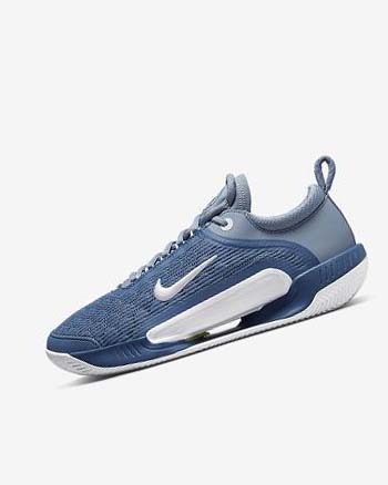 Navy / White Nike Court Zoom NXT Men's Tennis Shoes | CA_1197