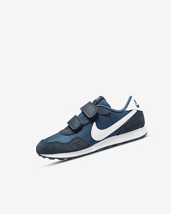 Navy / White Nike MD Valiant Girls' Shoes | CA_4763