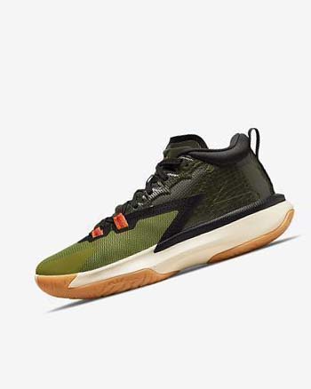 Olive / Black Nike Zion 1 Men's Basketball Shoes | CA_1148