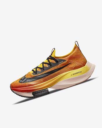 Orange / Orange / Black Nike Air Zoom Alphafly NEXT% Flyknit Ekiden Men's Running Shoes | CA_5043