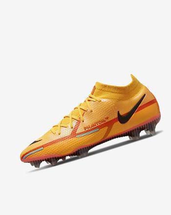Orange / Orange / Light Red / Black Nike Phantom GT2 Dynamic Fit Elite FG Men's Soccer Cleats | CA_3069