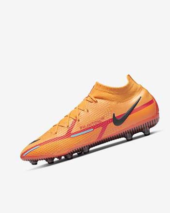 Orange / Orange / Light Red / Black Nike Phantom GT2 Dynamic Fit Elite AG-Pro Women's Soccer Cleats | CA_4986