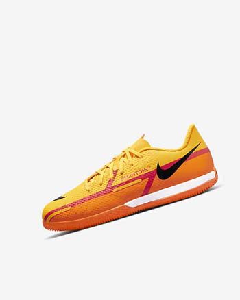 Orange / Orange / Light Red / Black Nike Jr. Phantom GT2 Academy IC Girls' Soccer Shoes | CA_5255