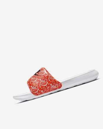 Orange / White / Black Nike Victori One Women's Slides | CA_2247