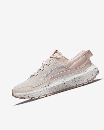 Pink / White / White / Cream Nike Crater Remixa Women's Sneakers | CA_2894