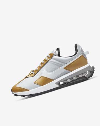 Platinum / Metal Gold / Metal Silver / White Nike Air Max Pre-Day SE Women's Sneakers | CA_2328