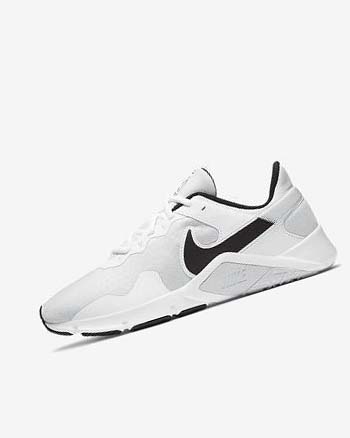 Platinum / White / Black Nike Legend Essential 2 Men's Training Shoes | CA_5150