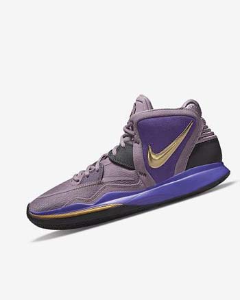Purple / Purple / Metal Gold Nike Kyrie Infinity Men's Basketball Shoes | CA_4971