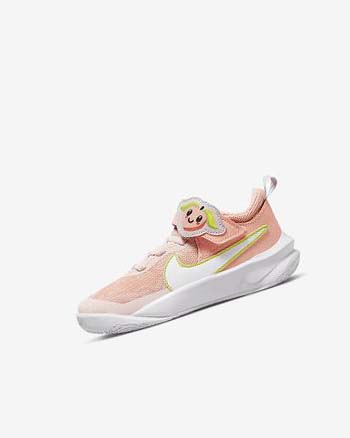 Red / Green / White Nike Team Hustle D 10 Lil Fruits Boys' Basketball Shoes | CA_2785