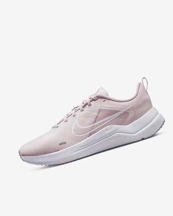 Rose / Pink / White Nike Downshifter 12 Women's Running Shoes | CA_2603