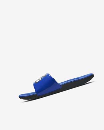 Royal / Black / White Nike Kawa Boys' Slides | CA_5425